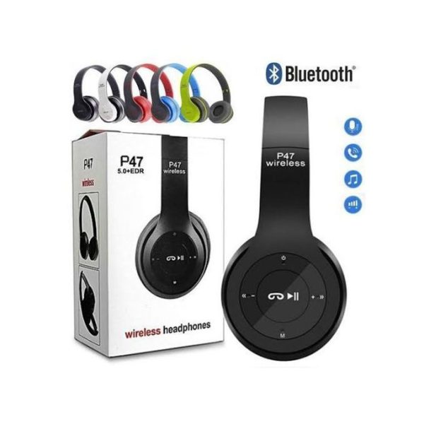 P47 5.0 Super Wireless Bluetooth Stereo Foldable Headphone