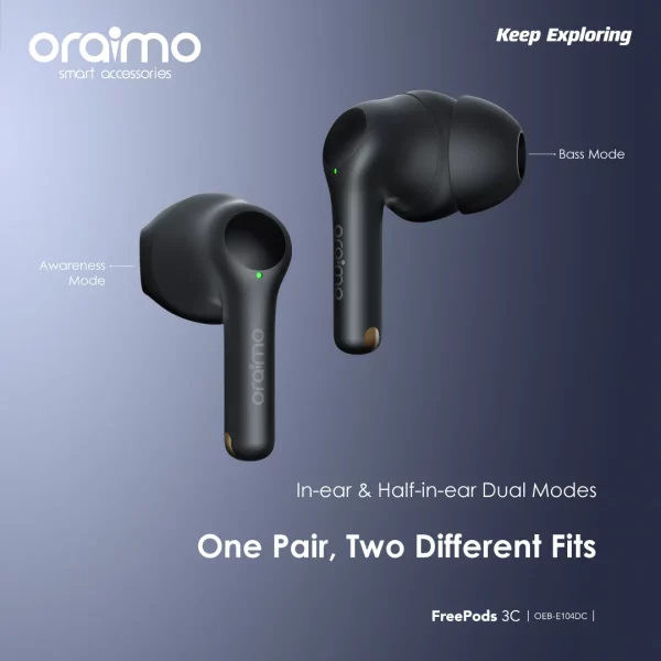 oraimo FreePods 3C ENC True Wireless Earbuds - Image 3